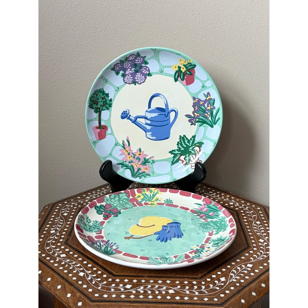 Vintage Essex Collection ‘Garden Party’ Susan Settler Salad/Dessert Plates Portu
